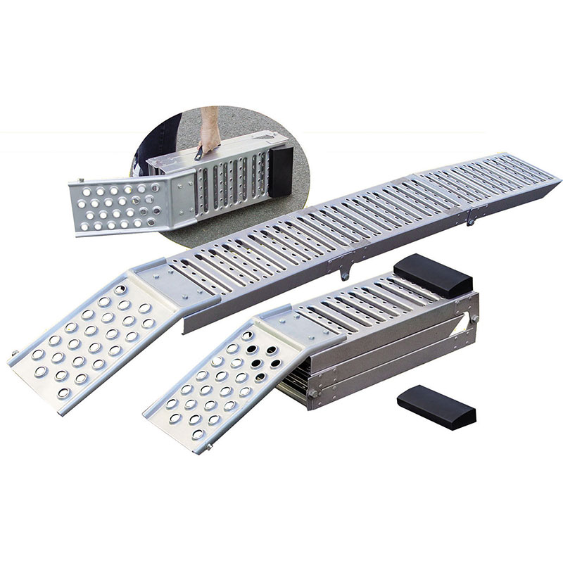 2IN1 2 m 500 kg Tri‑Fold Steel Loading Ramp - Truck RampAlterTool